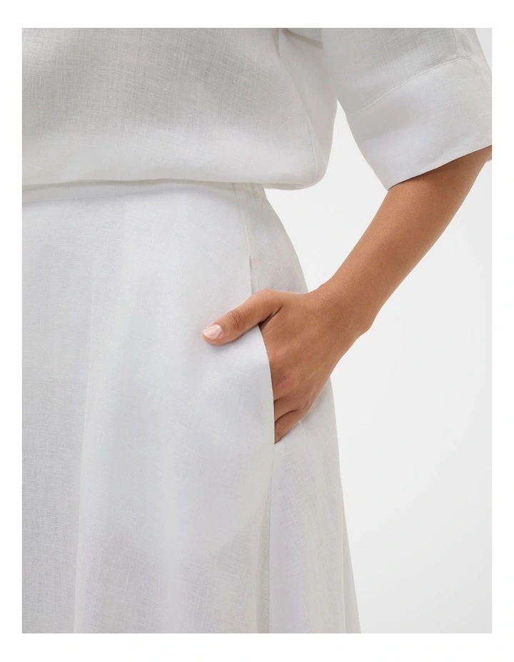 Core Linen Midi Skirt image 3