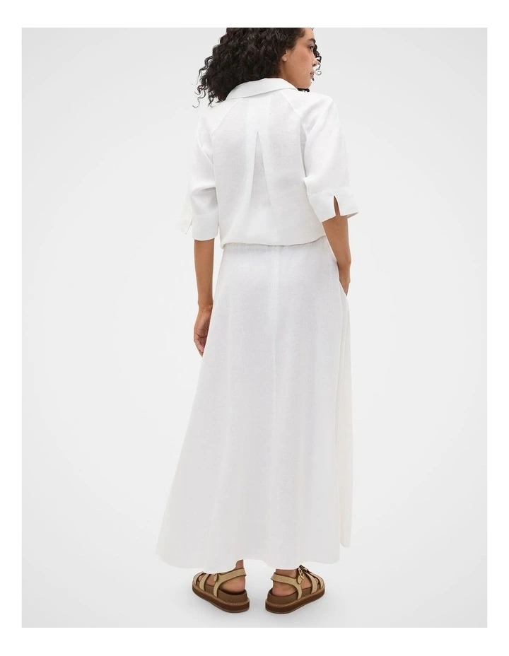 Core Linen Midi Skirt image 4