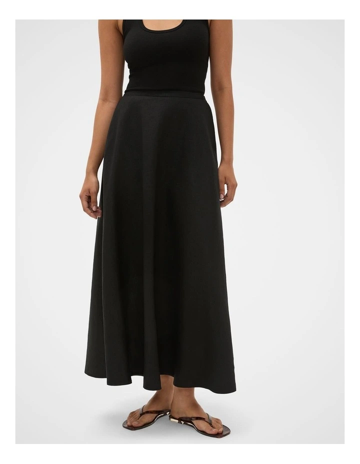 Core Linen Midi Skirt image 3