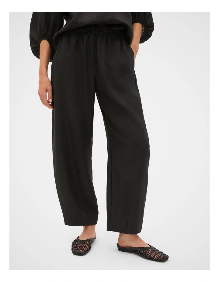 Core Linen Soft Barrel Leg Pant image 3