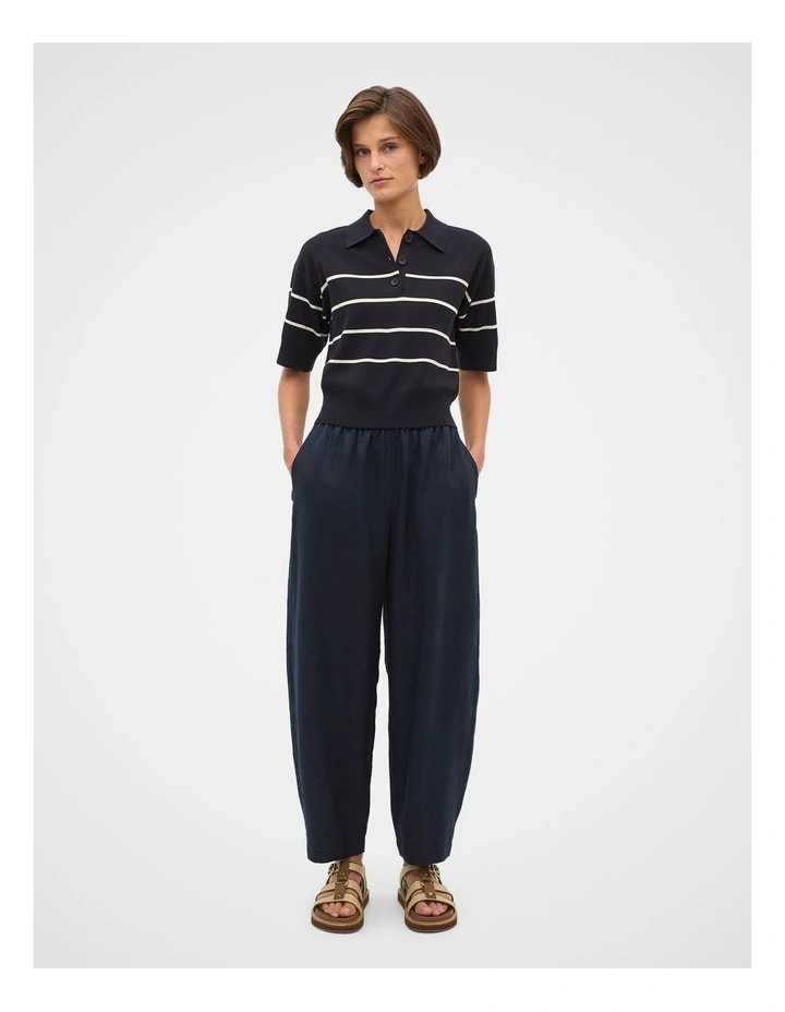 Core Linen Soft Barrel Leg Pant image 1