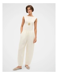 Core Linen Soft Barrel Leg Pant