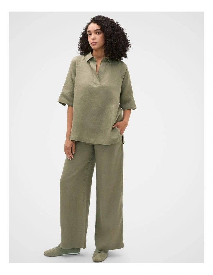 Core Linen Waisted Pant image 3