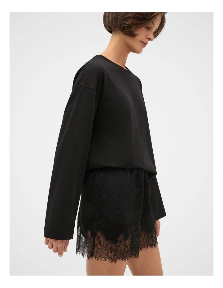 Cotton Relaxed Long Sleeve Top image 2