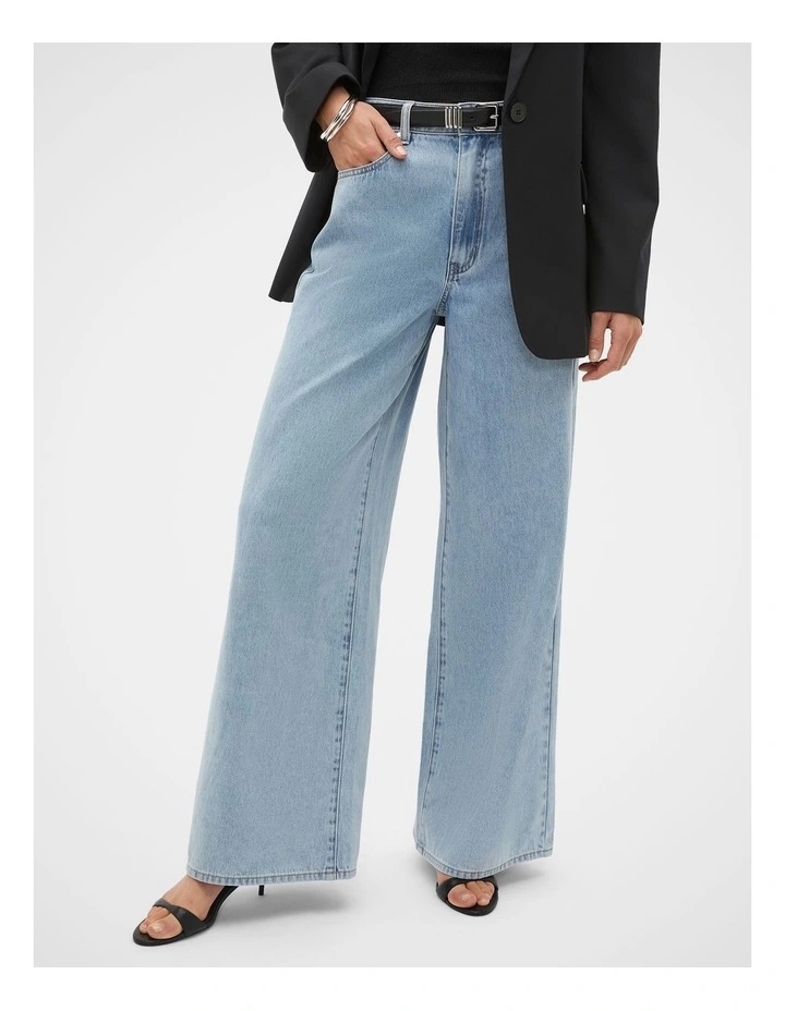 Denim Wide Leg Pant image 3