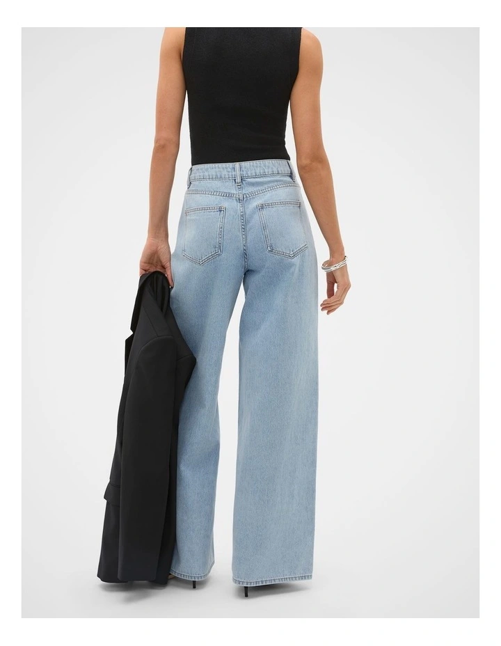 Denim Wide Leg Pant image 4