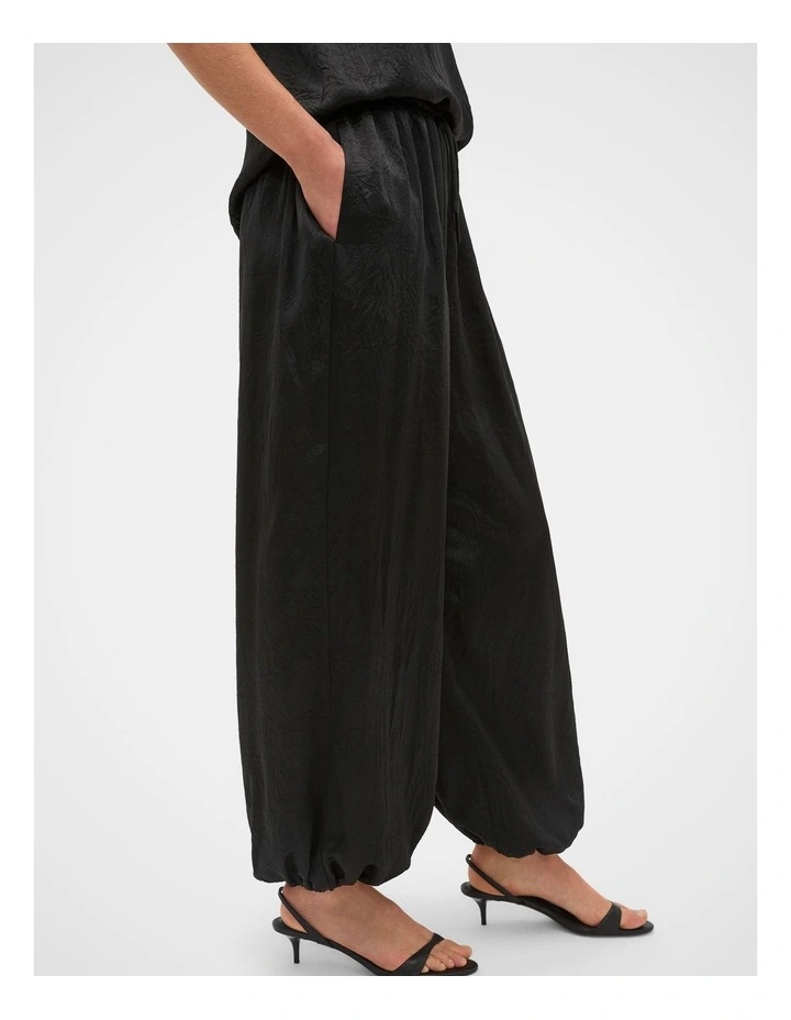 Gathered Satin Genie Pant image 2