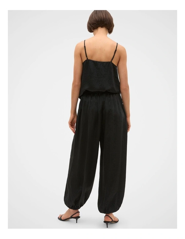 Gathered Satin Genie Pant image 4