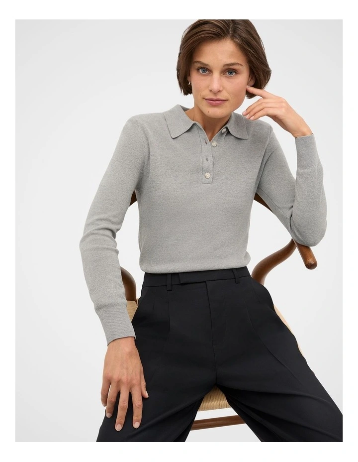 Jacquard Knit Polo image 3