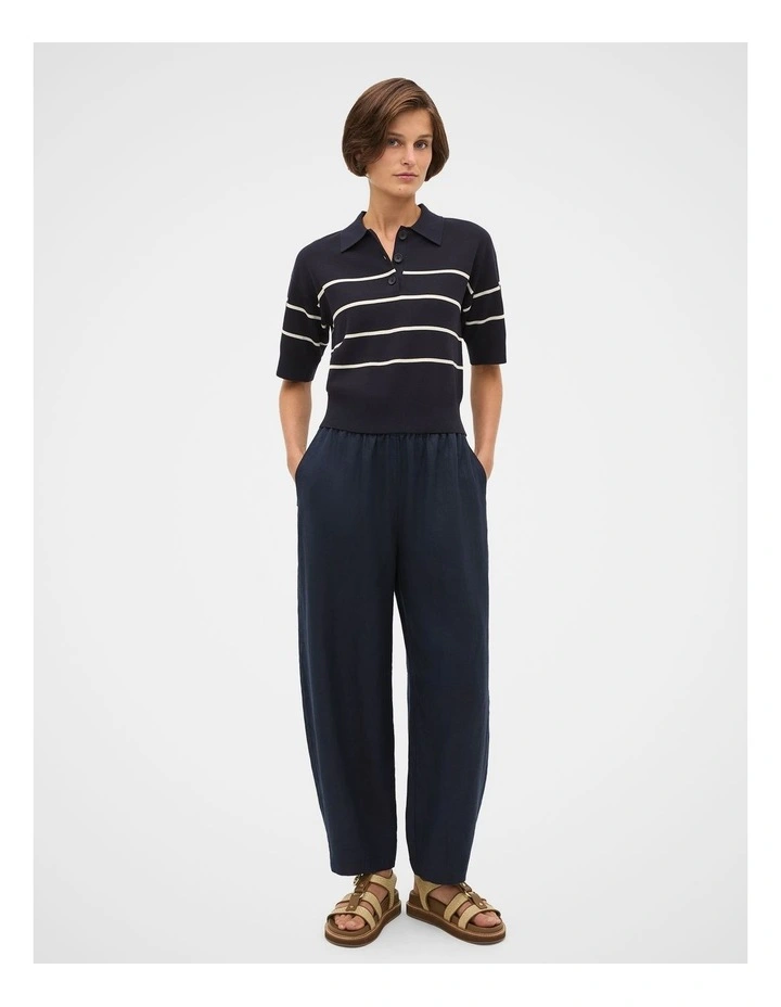 Jacquard Stripe Polo Knit image 2