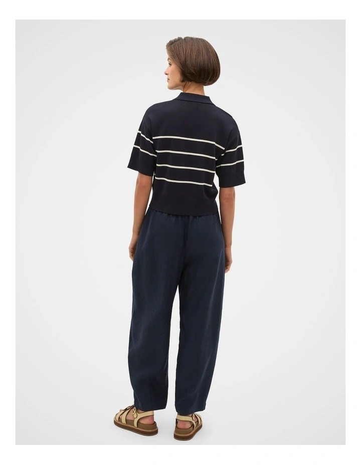 Jacquard Stripe Polo Knit image 4