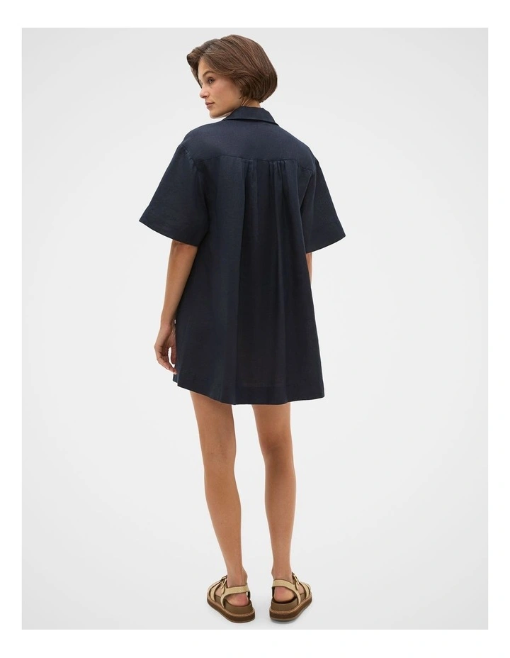 Linen Shirt Mini Dress image 2