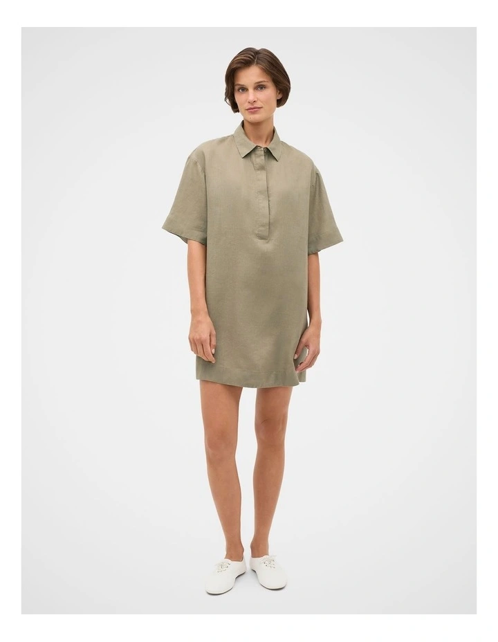 Linen Shirt Mini Dress image 2
