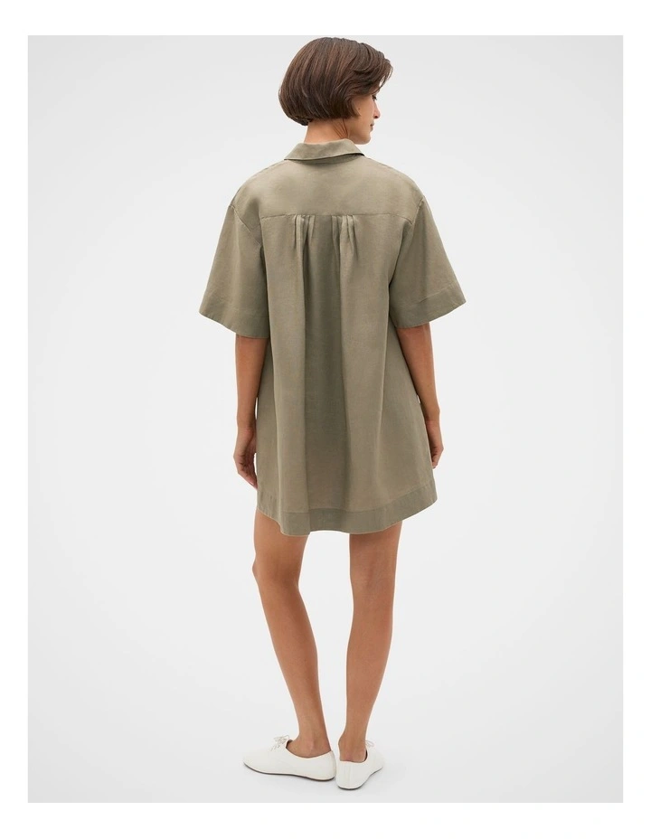 Linen Shirt Mini Dress image 4