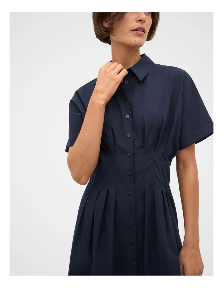 Poplin Waisted Shirt Dress image 2