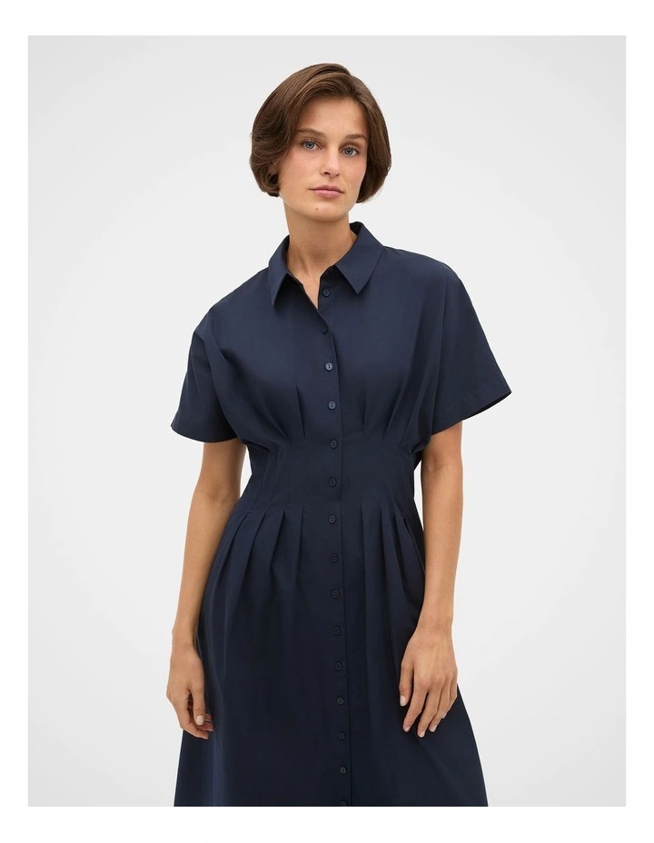 Poplin Waisted Shirt Dress image 4