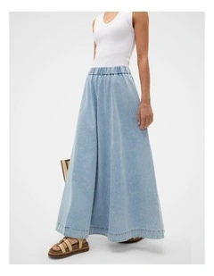 Soft Denim Circle Skirt