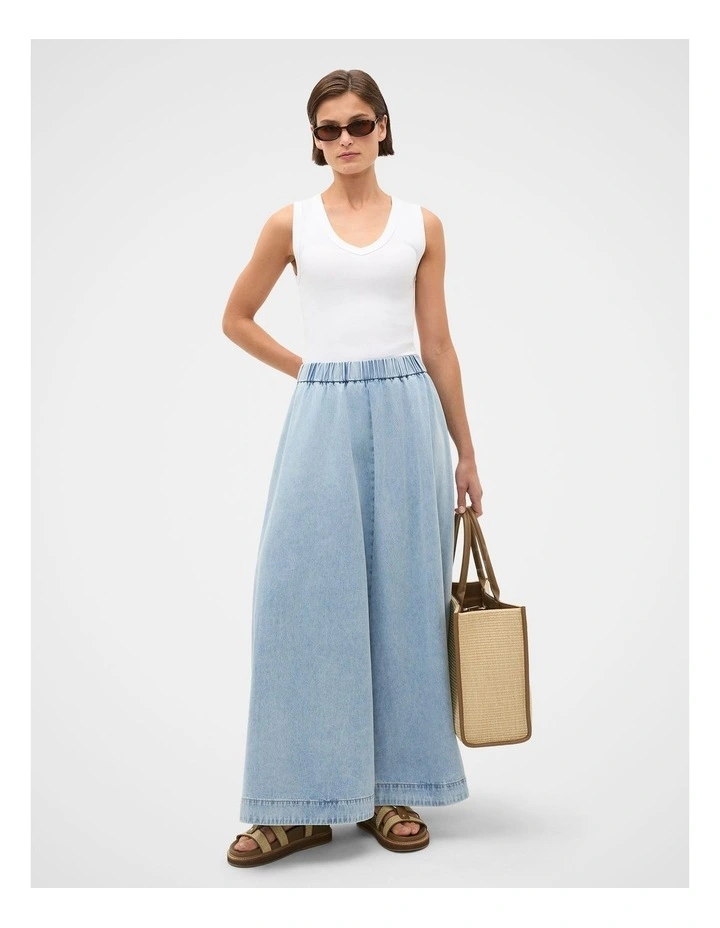 Soft Denim Circle Skirt image 2