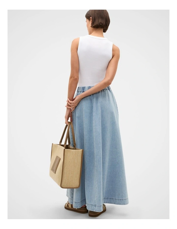 Soft Denim Circle Skirt image 3