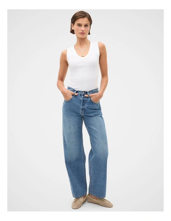 Straight Leg Denim Jean image 2