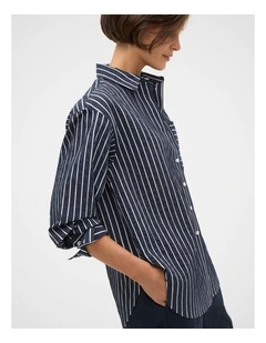 Textured Stripe Pocket Shirt