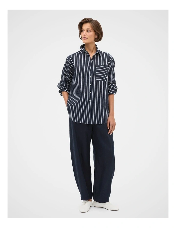 Textured Stripe Pocket Shirt image 2