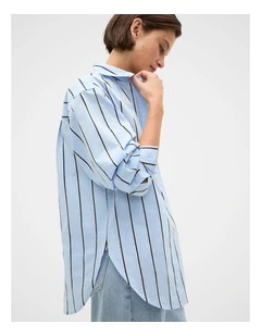 Textured Stripe Pocket Shirt