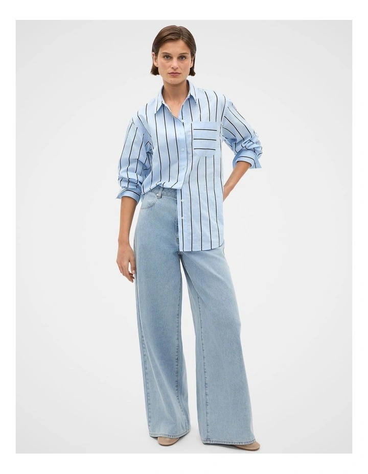 Textured Stripe Pocket Shirt image 2
