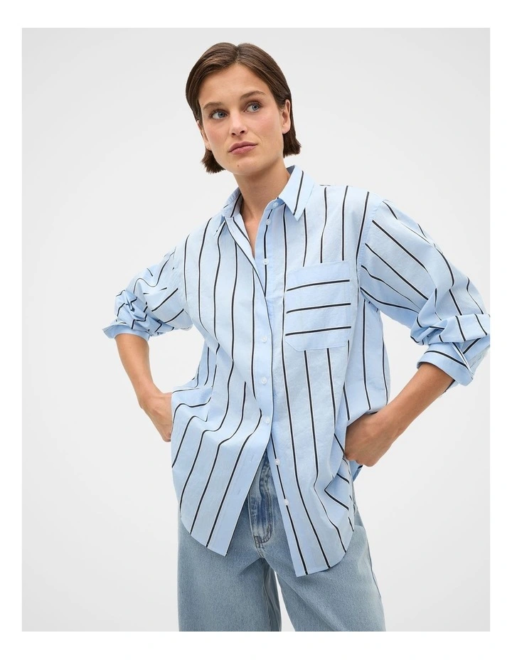 Textured Stripe Pocket Shirt image 3