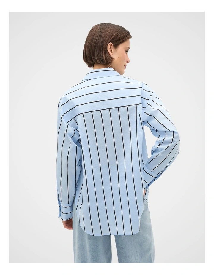 Textured Stripe Pocket Shirt image 4