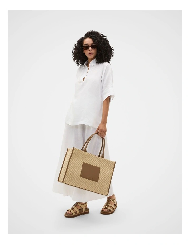 Structured Woven Tote image 2