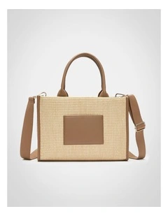 Structured Woven Mini Tote