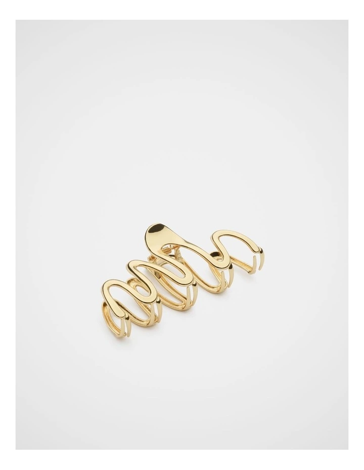 Wavy Metal Hair Claw image 1