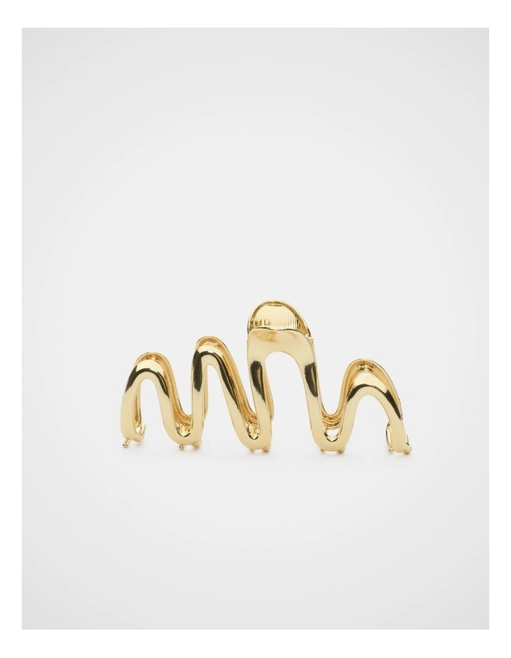 Wavy Metal Hair Claw image 2