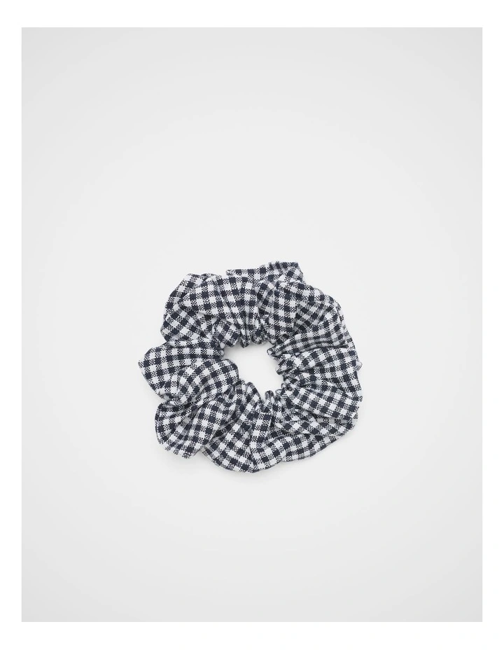 Linen Gingham Scrunchie image 1