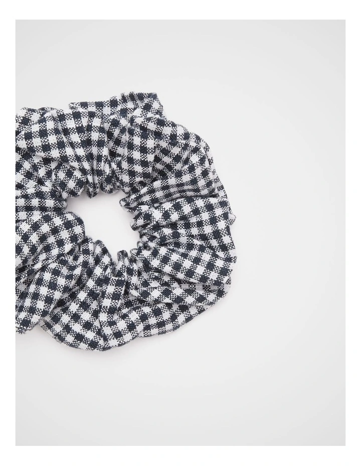 Linen Gingham Scrunchie image 2