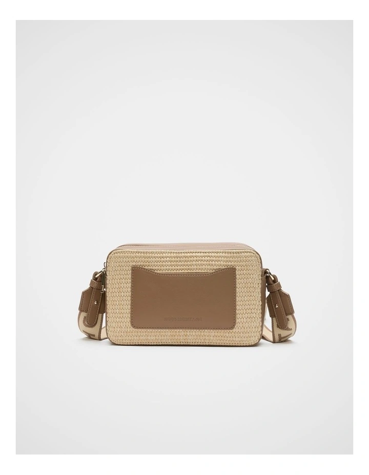 Textured Camera Bag in Tan image 1