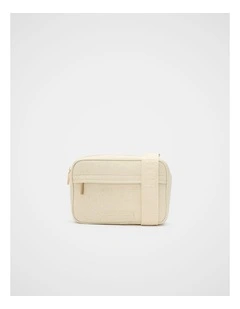Mini Canvas Crossbody Bag in Natural