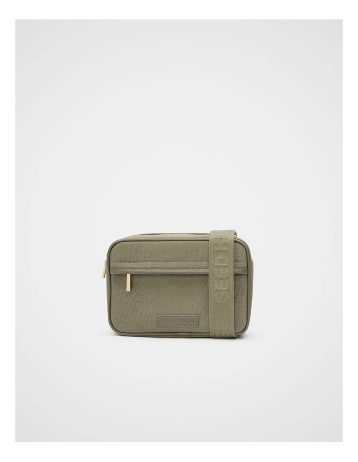Mini Canvas Crossbody Bag in Caper image 1