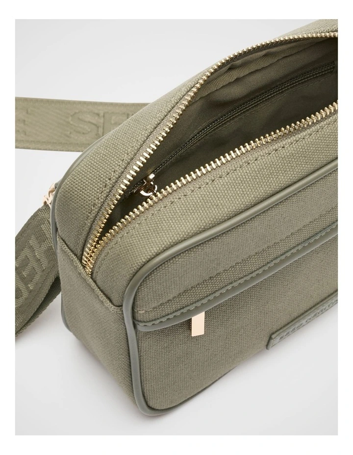 Mini Canvas Crossbody Bag in Caper image 5