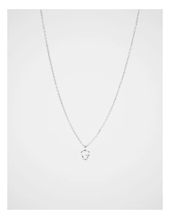 Silver Alphabet Necklace - G