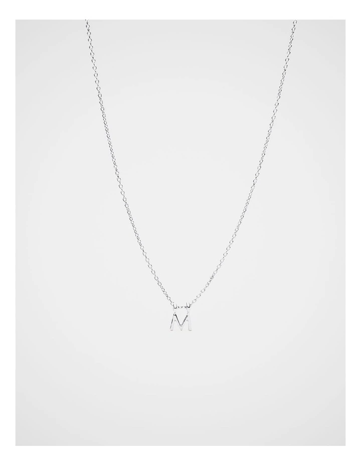 Silver Alphabet Necklace - M image 1