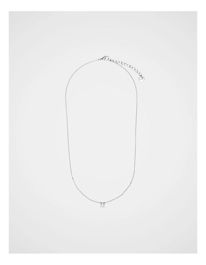 Silver Alphabet Necklace - M image 3