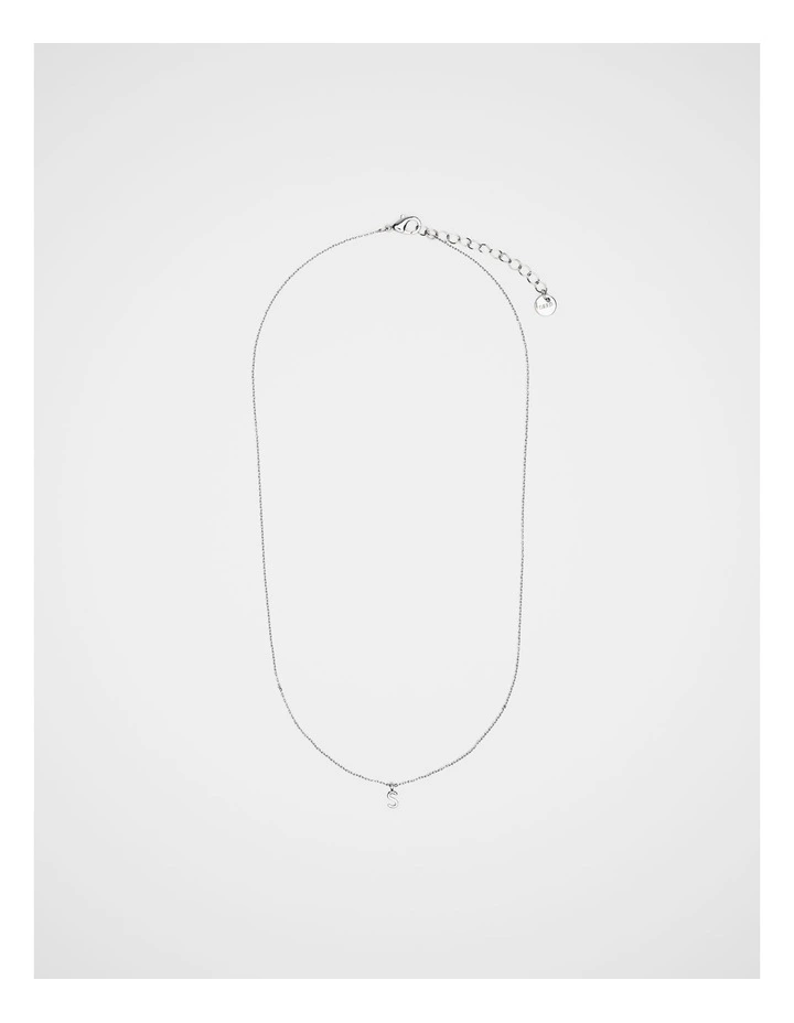 Silver Alphabet Necklace - S image 3