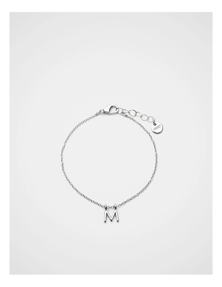 Silver Alphabet Bracelet - M image 1