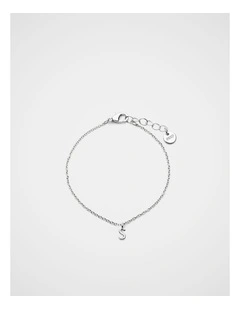 Silver Alphabet Bracelet - S