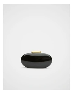 Acrylic Hardcase Clutch in Black