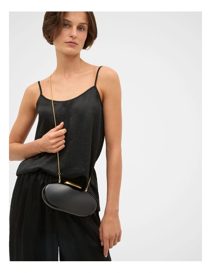 Acrylic Hardcase Clutch in Black image 2
