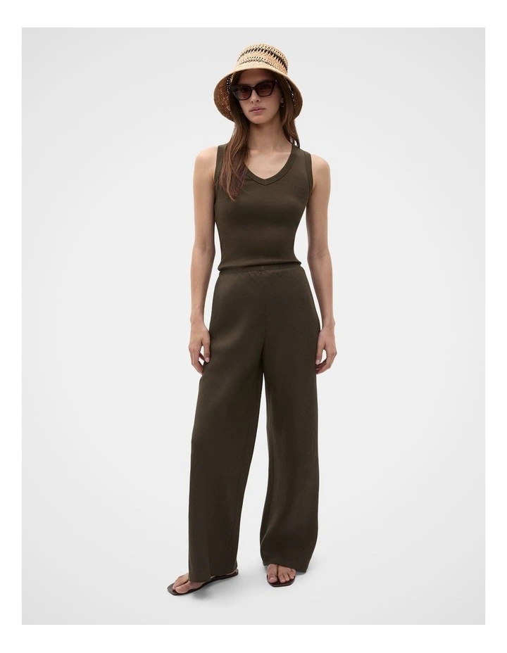 Core Linen Easy Wide Leg Pant image 1