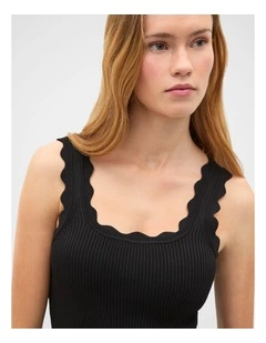 Scallop Knit Top